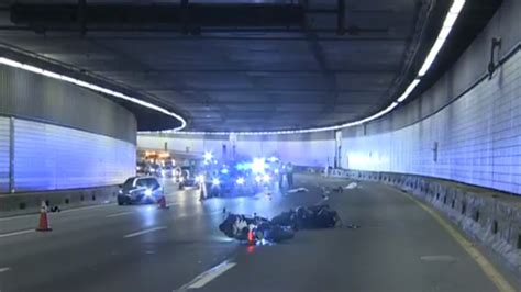 boston motorcycle accident at bridge